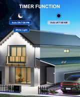 MuliVid 150Ft Permanent Outdoor Lights,Smart RGB Outdoor Lights with Remote APP Control, IP67 Waterproof Outside Light for House for Christmas, Halloween, Holiday, Party, Daily