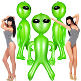 Zhanmai 3 Pieces 63 Inch Giant Inflatable Alien Blow up Jumbo Green Inflate Alien for Theme Birthday Party Favors Decorations Indoor Outdoor Photo Prep Halloween Easter Christmas Decorations