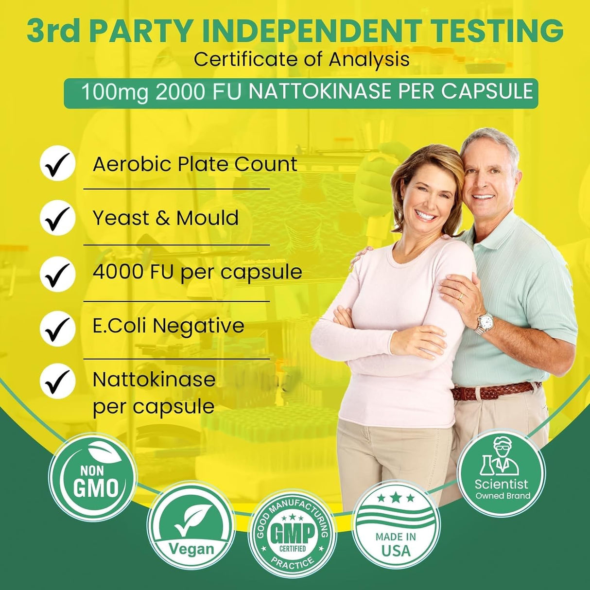 BoostCeuticals Nattokinase Supplement 2000 FU 100mg | 60 Vegan Capsules | No stearates, Non GMO Gluten Free Natural Blood Thinner & Blood Flow Supplement