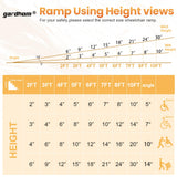 Wheelchair Ramps 4 Feet, gardhom 800Lbs Aluminum Portable Folding Handicap Ramp Wheel Chair Ramp for Home Entrance Threshold Doorways Stairs Curbs Scooter