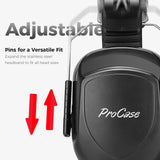 ProCase Noise Reduction Ear Muffs, Sound Proof Ear Protection, NRR 28dB Noise Cancelling Headphones for Adults Kids Autism, Hearing Protection for Shooting Gun Range Mowing -6 Packs, Black
