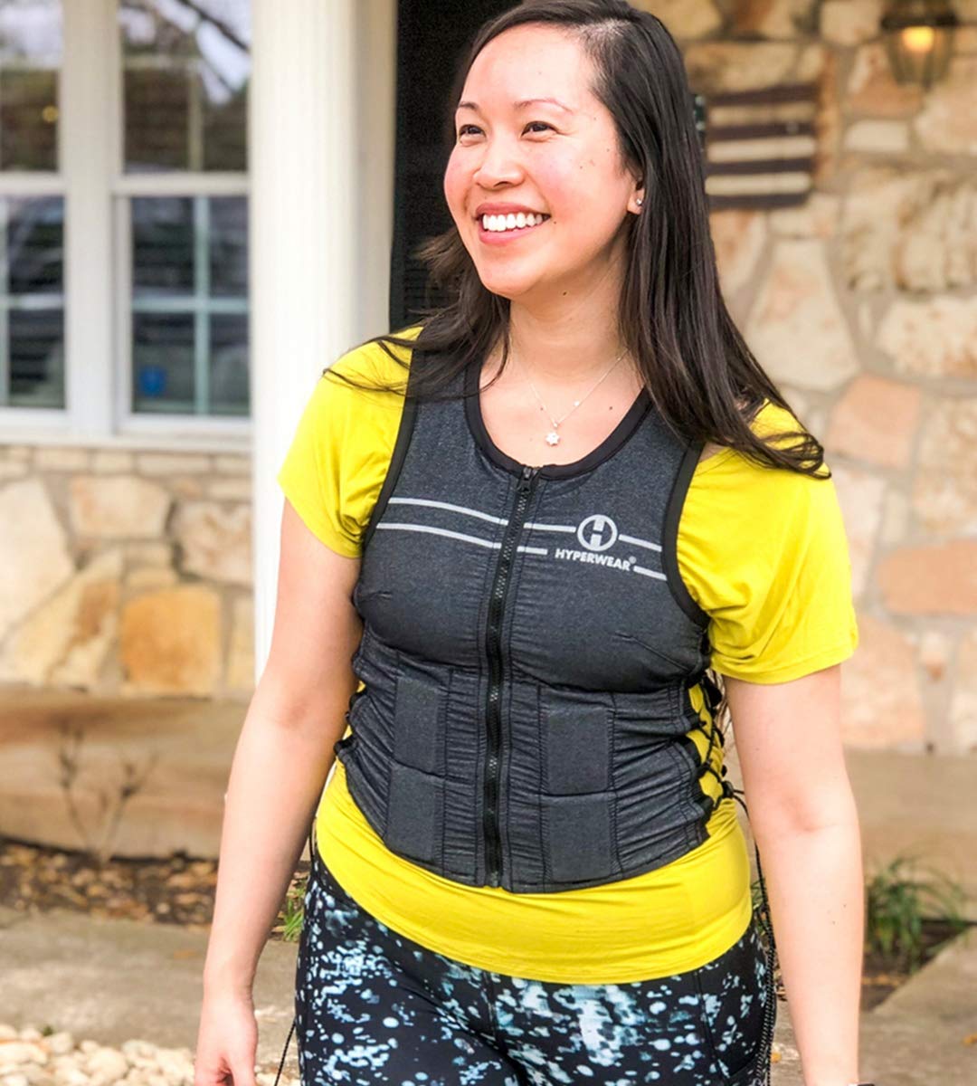 HYPERWEAR Hyper Vest FIT Weighted Vest for Women, (Large 10 lbs), Comfortable, Breathable, & Adjustable for Walking, Running, Strength Training & Bone Health