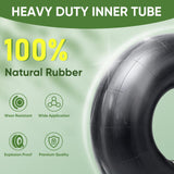 TICONN 20x8.00-8, 20x10.00-8 Inner Tube, 2 Pack Inner Tire Tube for Wheelbarrow Tires, Replacement Tube with TR-4 Straight Valve Stem for Wheelbarrows, Lawn Mowers, Garden Tractor, ATVs, Tractor