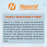 Neporal MagicGlow Rechargeable Light Bulbs with Remote, 3 Colors Shift + Dimmable Battery Powered Light Bulbs, USB Rechargeable, A19 Standard Emergency LED Light Bulbs, 15W, Up to 24 Hours, 2 Pack