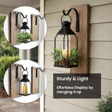 Decorative Metal Lanterns Indoor Outdoor, Set of 3 Outdoor Candle Holder
