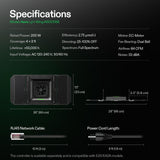 VIVOSUN AeroLight Wing AW200SE, LED Grow Light 200W with Integrated Circulation Fan, Compatible with App, Used with Growhub Controller E42A/E25 to Achieve More Functions for 2x4/3x3 Grow Tent