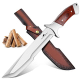 Purple Dragon Machete for Cutting Trees Heavy Duty for Bushcraft - Brown