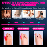 ShrooFit Effective Bunion Corrector for Men & Women | Relief Kit with Cushion Sleeves | Toe Straightener – Large/X-Large