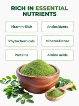 PURA VIDA MORINGA Organic Moringa Leaf Powder, Premium 100% Leaf Powder Single Origin - USDA Organic Moringa Oleifera, Perfect for Smoothies & Recipes, 8 oz