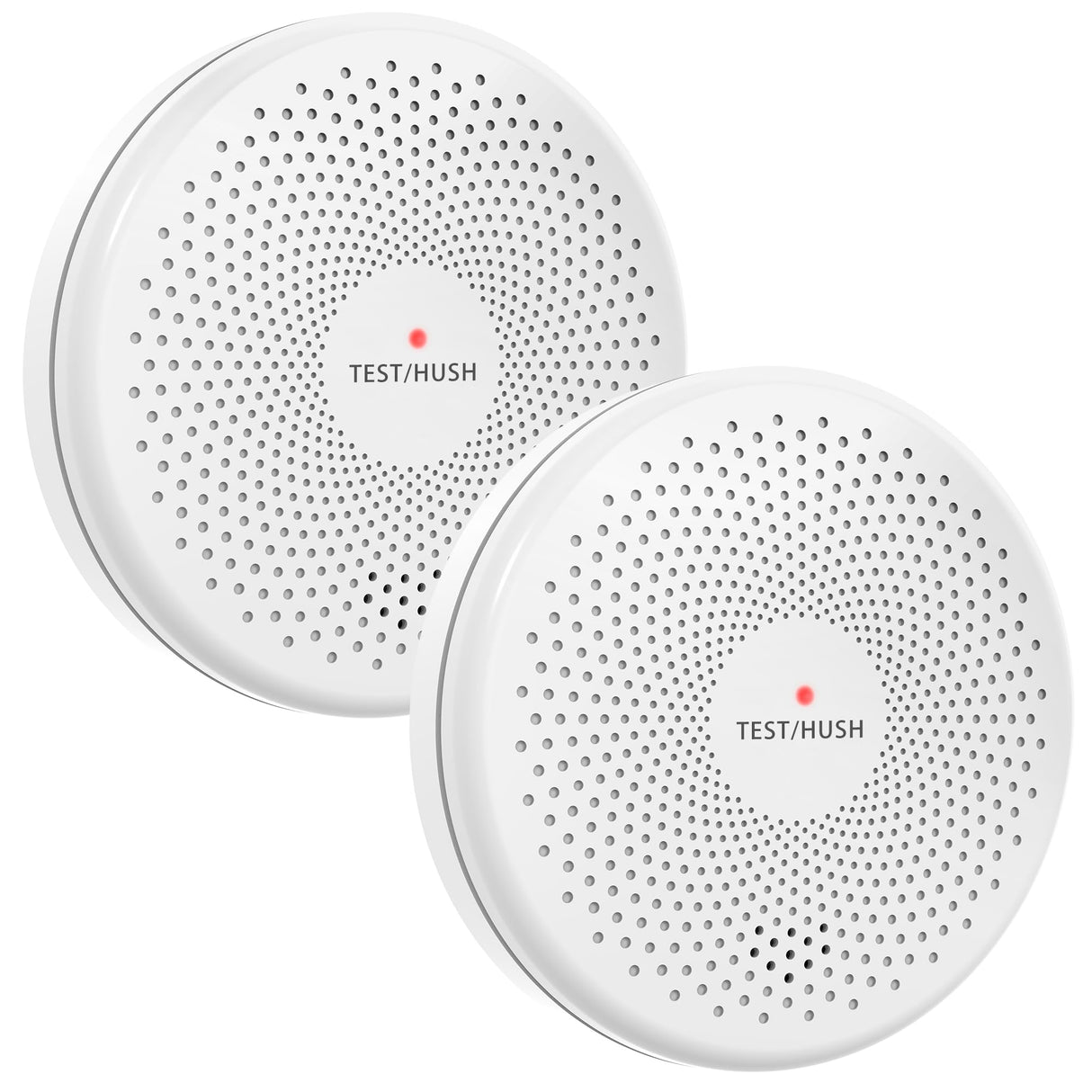 HATHEPHS Smoke Detector Carbon Monoxide Detector Combo, 10-Year Battery Ultra-Thin Photoelectric Smoke Alarm and CO Detector with Large Test/Silence Button, 2-Pack