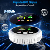 2 Pack 4-in-1 Carbon Monoxide Detectors &Natural Gas Leak Detector, Portable Carbon Monoxide Detectors Plug in & Battery Backup - Hotel and Travel Safety, RV, Home