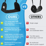 2-Pack Airplane Foot Rest - Portable and Adjustable Airplane Foot Hammock for Plane Travel to Relaxing Your Feet - Office Footrests