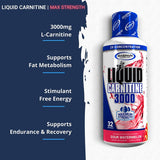 Gaspari Nutrition Liquid L-Carnitine 3000, Stimulant Free, Increased Metabolism, Enhanced Energy, Non GMO, Gluten Free, BPA Free (32 Servings, Orange Pineapple)