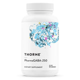 THORNE - PharmaGABA-250 - GABA Supplement - 250 mg Natural Source Gamma-Aminobutyric Acid - Promotes a Calm, Relaxed, Focused State of Mind* - 60 Capsules