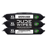 DUDE Wipes - Flushable Wipes for Adults - 6 Pack, 288 Wipes - Odor Destroyer XL Adult Wet Wipes - Deodorizing with Clean Scent - Up to 24 Hours of Odor-Destroying Technology
