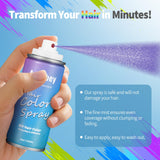 Temporary Hair Color Spray for Kids Women Men, Non-Sticky Root Touch Up Hair Color Dye, Non-Damaging Hair Dye HairSpray,Instant Vivid Colored Hair Spray for Halloween,Party,Cosplay,Christmas (Purple)