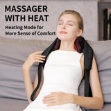 Cordless Neck Massager with Heat - Shiatsu Neck and Back Massager for Pain Relief Deep Tissue, Rechargeable 6D Kneading Leg Shoulder Massage Gifts for Women Men Mom Dad Birthday Mothers Fathers Day