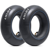 Heavy Duty 4.10/4.00/3.50-6 Thick 40% Inner Tube, 13x4.00-6 Tube with TR87 Bent Valve Stem for Wheelbarrows, Snow Blowers, Wagons, Carts, Hand Trucks, Lawn Mowers, Tractors and More (2 Pcs)
