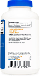 Nutricost Pink Himalayan Salt Capsules 1000mg, 390mg Sodium, 240 Capsules - Non-GMO, Gluten Free