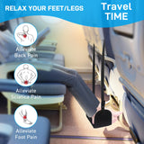 Airplane Foot Hammock, Foot Hammock for Travel Accessories with Ergonomic Removable Foot Divider Design, Airplane Foot Rest, Premium Comfortable Memory Foam & Hardboard for No Feet Clashing