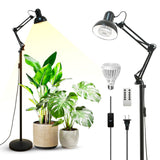 SANSI Grow Lights for Indoor Plants, 32W Plant Lights for Indoor Growing, Full Spectrum Dimmable 39-65 Inches High PPFD Standing Grow Light with PAR25 32W Bulb Remote Control Auto On/Off Timer