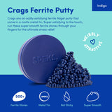 Speks Crags Ferrite Putty, 500+ Ferrite Stones in a Tin, Fidget Toy for Adults & Teens 14+, Desk Toy for Office, Christmas Gift, Holiday Stocking Stuffer, Stress Relief Present | Matte Indigo, Medium