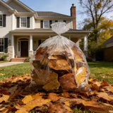 LUTREVA 33 Gallon Clear Trash Can Liners, 500 Count, 33'' x 40'', High Density Garbage Bags for Home, Outdoor, Recycling, Commercial, Industrial Use