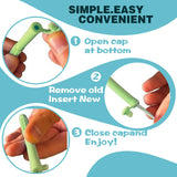 Chewable Breather Quit, Stop Smoking Aids Work Chewable Breath Sticks, Breather Sticks with Essential Oil for Aromatherapy On The Go, Fresh Breath (3)