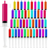SNMEIKUN 120 Pack Plastic Syringes with Tip Cap 10ml Capacity Resuable Syringe for Halloween, Thanksgiving Day, Christmas, Graduation