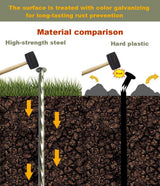 Artificial Turf Stakes, 35 Count 6-Inch,Galvanized Metal Landscape Spikes