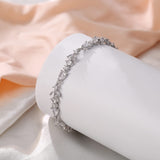 Crysdue Teardrop Marquise CZ Tennis Bracelets Wedding Bridal Jewelry Clear