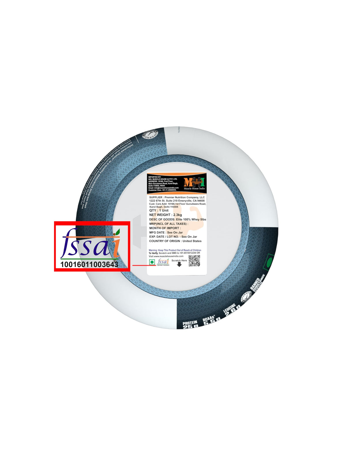 Dymatize Elite 100% Whey Protein Powder, Cookies & Cream, 25g of Protein, 5.5g BCAAs, Less Than 140 Cal., Gluten Free, 2g Carb, 2g Sugar, 3g Fat (63 Servings)