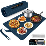 Saker Food Warming Mat,Electric Warming Tray for Food, Adjustable Heating Mat for Countertop with 3 Temperature Settings & Child Lock, Portable Foldable Food Warmer for Party, Buffet, Daily Use