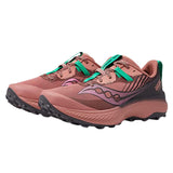 Saucony Women's Endorphin Edge Hiking Shoe, SOOT/Basalt, 8.5