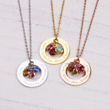 Birthstone Necklace for Mom, Women, Mothers Day Gift, Personalized Jewelry