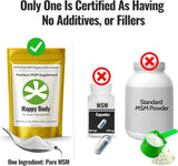 Organic Sulfur Crystals - 99% Pure MSM Crystals, Premium MSM Supplement - Excellent Quality and Absorption. 1 LB Pack.