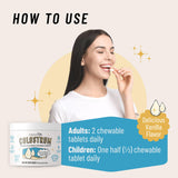 Legendairy Milk Colostrum Supplement - Premium Bovine Colostrum for Humans - 40% IgG Immunoglobulin for Immune Support & Gut Health - Energy & Muscle Recovery - Vanilla Chewable Tablets, 30 Servings