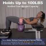 Coniflor Hip Thrust Belt - Adjustable Fitness Belt for Dumbbells, Kettlebells, Plates - Support Up to 100 lbs - Upgrade Slip-Resistant Pad for Safe and Comfortable Glute Workouts at Home or Gym, Pink