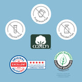 Rael Panty Liners for Women, Organic Cotton Cover - Daily Pantiliners, Light Absorbency, Unscented, Chlorine Free (Micro Thin, 280 Count)