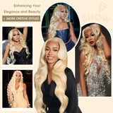 Arsoya 613 13x6 Lace Front Wig Human Hair 28 Inch 210 Density Blonde Wig Human Hair Body Wave Lace Front Wigs Human Hair Pre Plucked 613 HD Lace Front Wigs Human Hair