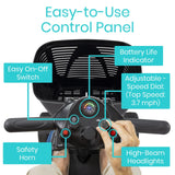 Vive 4 Wheel Mobility Scooter - Electric Powered Wheelchair Device - Compact Heavy Duty Mobile for Travel, Adults, Elderly - Long Range Power Extended Battery with Charger & Basket (FSA/HSA Eligible)