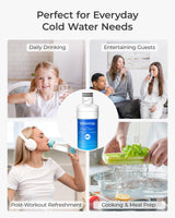 Waterdrop ADQ747935 LT1000PC Replacement for LG® LT1000P®/PC/PCS ThinQ® Refrigerator Water Filter, LFXS26973S, LMXS28626S, LMWS27626S, LFXS28596S, ADQ74793501 and LT120F®, 3 Combo