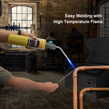 BLUEFIRE (2) 14.1 oz Modern MAPP Gas Cylinder 99.9% High Purity Propylene Equal to MAP-PRO Hotter than Small Propane Tank Torch Fuel Various Packages Available MAP GAS Cylinder Torch Kit Pack of 2