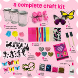 Light-up Unicorn Fairy & Mermaid Lanterns Craft Kit – Christmas Gifts for 8 9 10 11 12 Year Old Girls - Creative Art Girl Toys 8-10 Years Old and Up - Craft Kits for Girls Ages 8-12 - Tween Gift Ideas