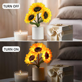 hibeauti Sunflower LED Lamp for Women, Mother's Day Ideal for Bedroom Decor Sunflower Gifts for Mom Grandma Teacher Aunt Girlfriends Coworker Friend Wife Mothers Anniversary Birthday Christmas