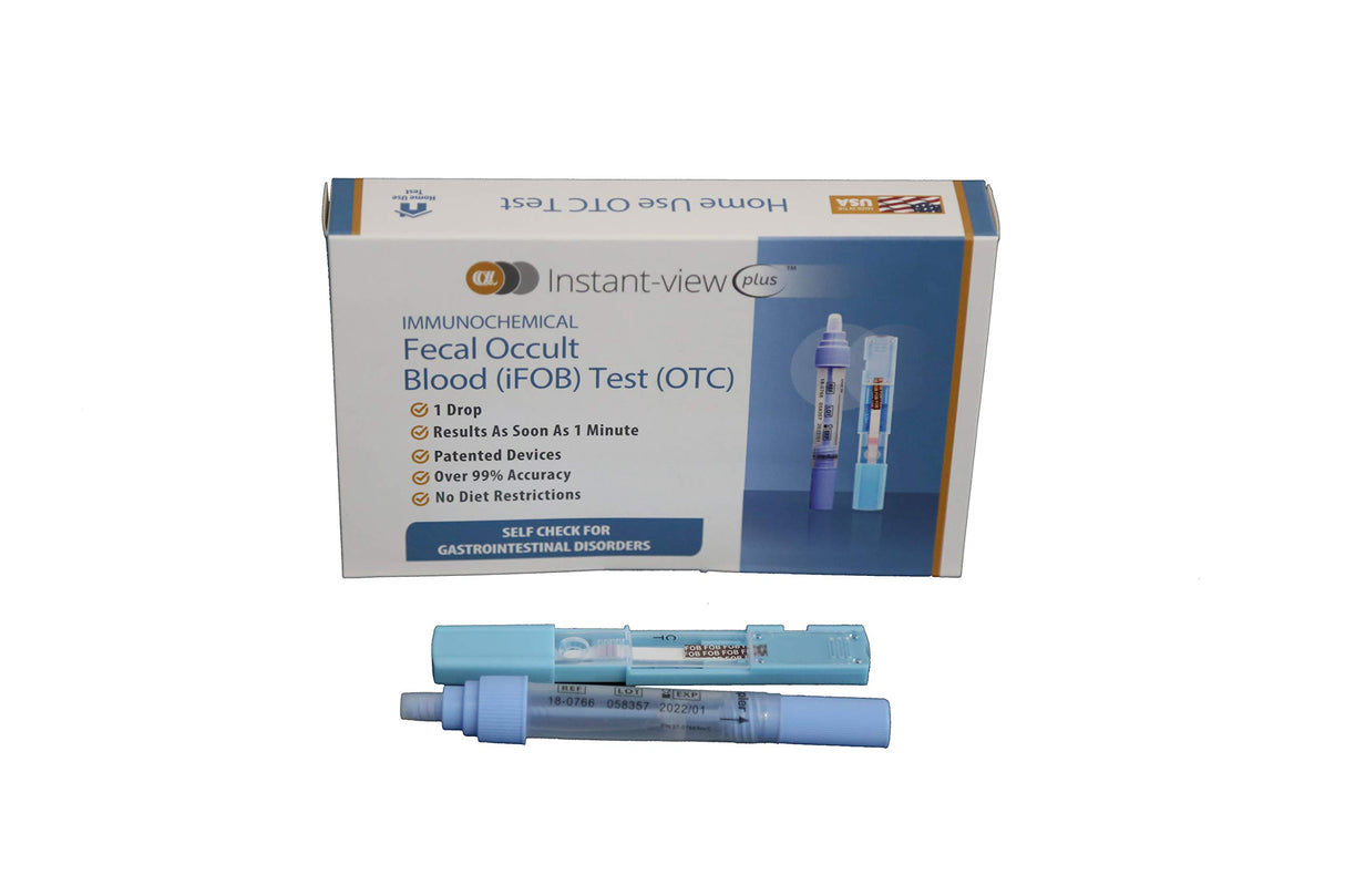 Instant-view® Plus Immunochemical Fecal Occult Blood (FIT or iFOB) Home Test and Stool Test