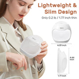 NCVI Silicone Breast Milk Collector Catcher, Let Down Manual Breastmilk Saver Collection Cup for Leaking Milk, Wearable Nursing Cups BPA Free, Invisible Slim Design for Regular Bra, 2.3oz/70mlx2 Count