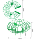 Iceyyyy 10 Pack Strawberry Plant Stand Supports-Strawberry Plant Support Stand Rack with 4 Support Feets-Growing Frame Holder Cage to Keep Berries Clean and Prevent Rot