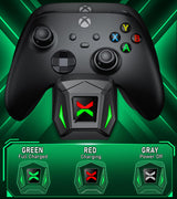 Controller Charger Station with 4x5520mWh Rechargeable Battery Compatible with One/Series X|S Controller | 4 Battery Covers, 2 for X1/X/S/Elite & 2 for Xbox Series S and X, Christmas Accessories