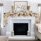 Fall Decorations for Home - 6Ft Autumn Maples Leaf Pumpkin Berry Garland